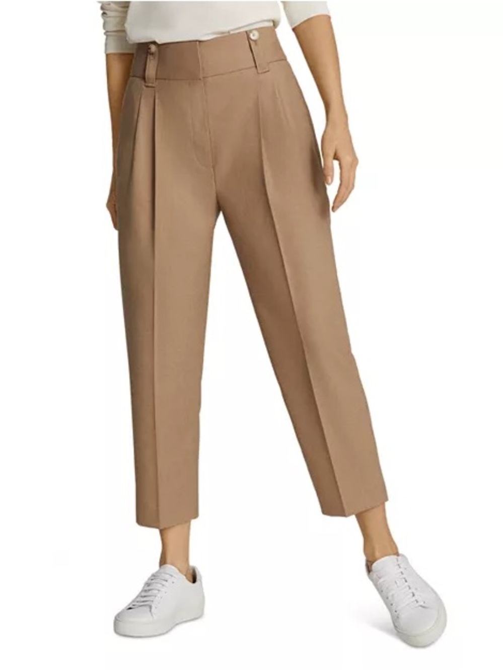 Reiss Esther Tapered Cropped Trousers